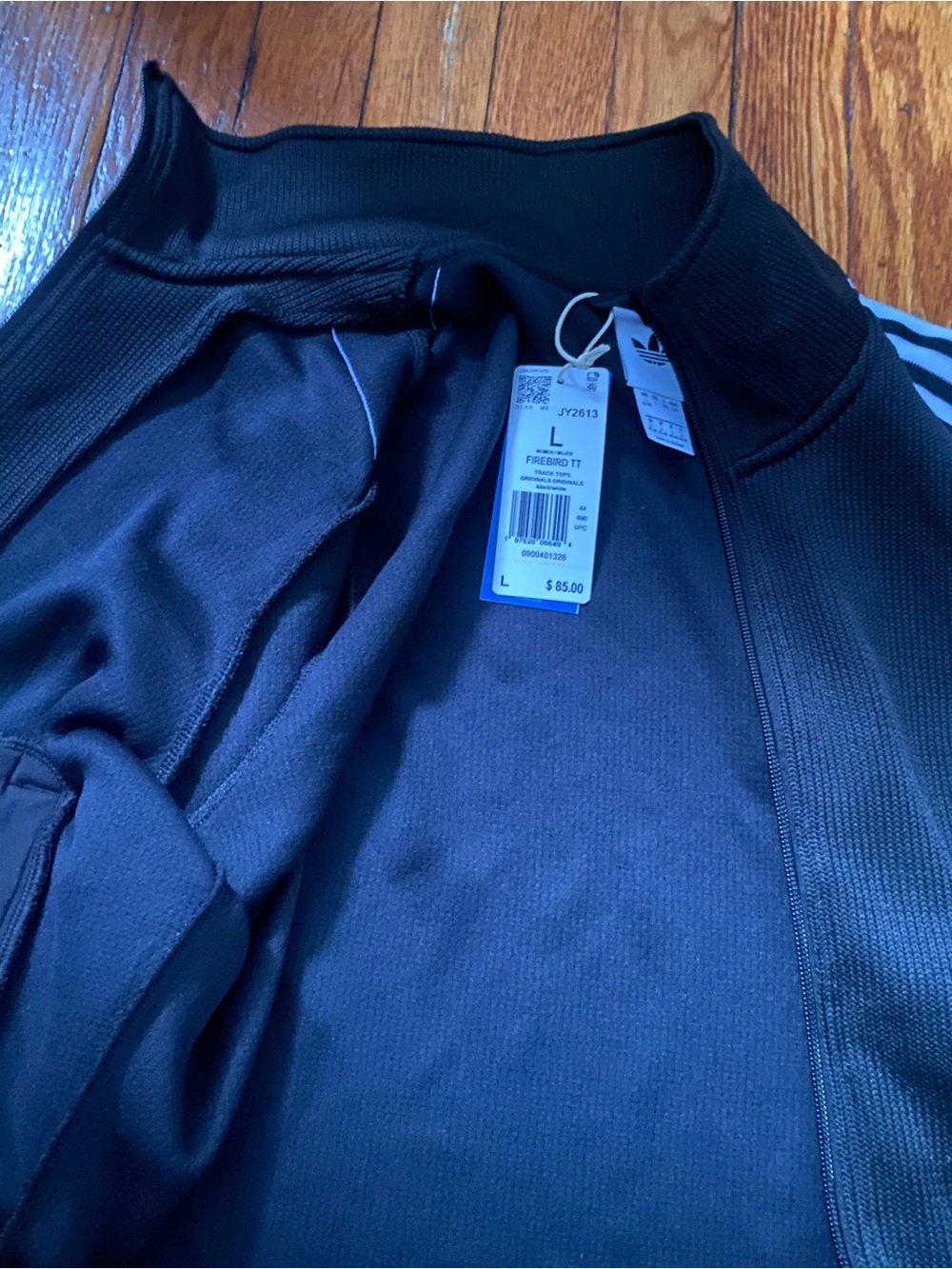 adidas originals Black Track Jacket Large NWT